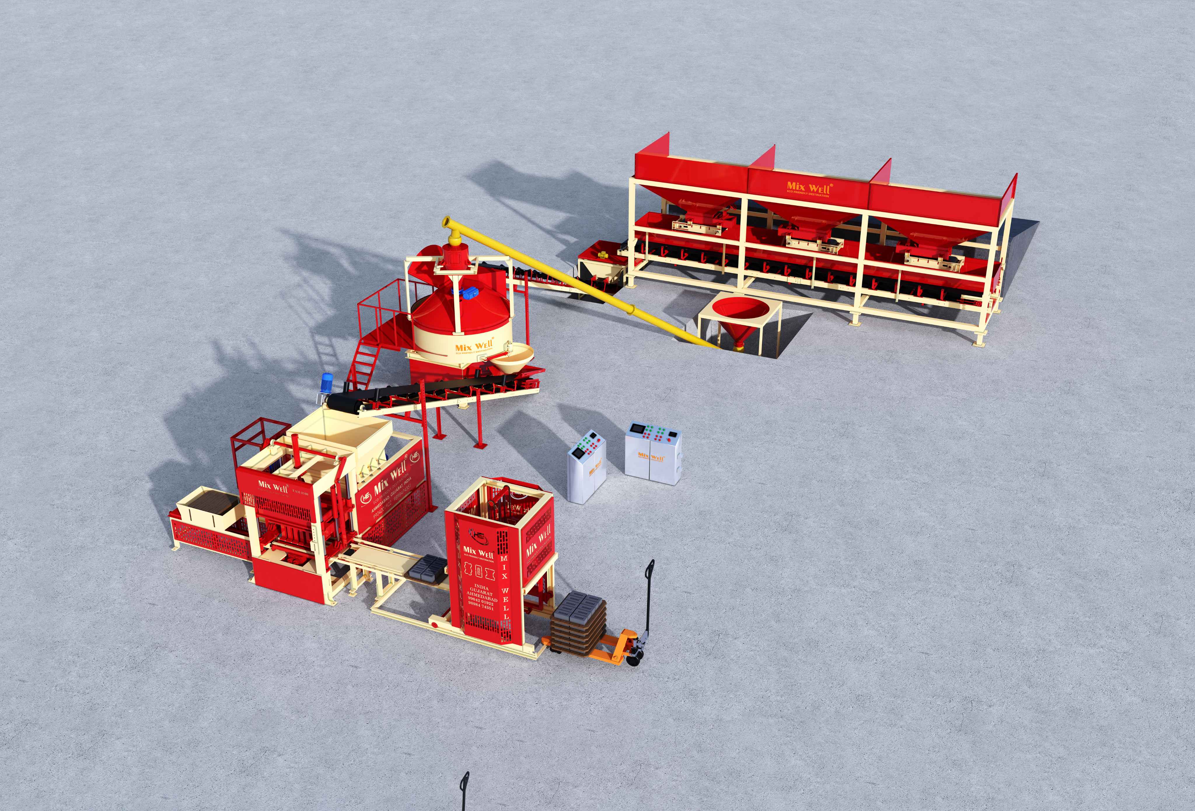 Fly Ash brick making machine manufacturers in India